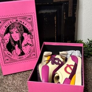 Nicki Minaj Pink and Cream Sneakers Can Fit Womens 8-8.5!